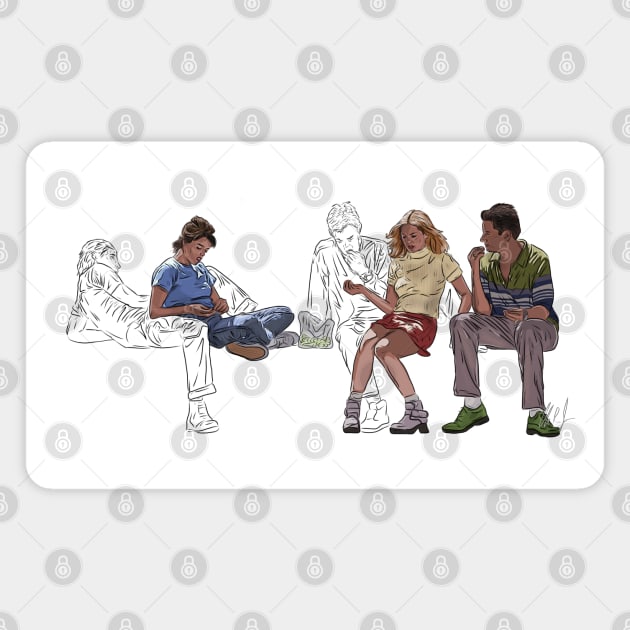 Scream: Ghostfaces Magnet by 51Deesigns